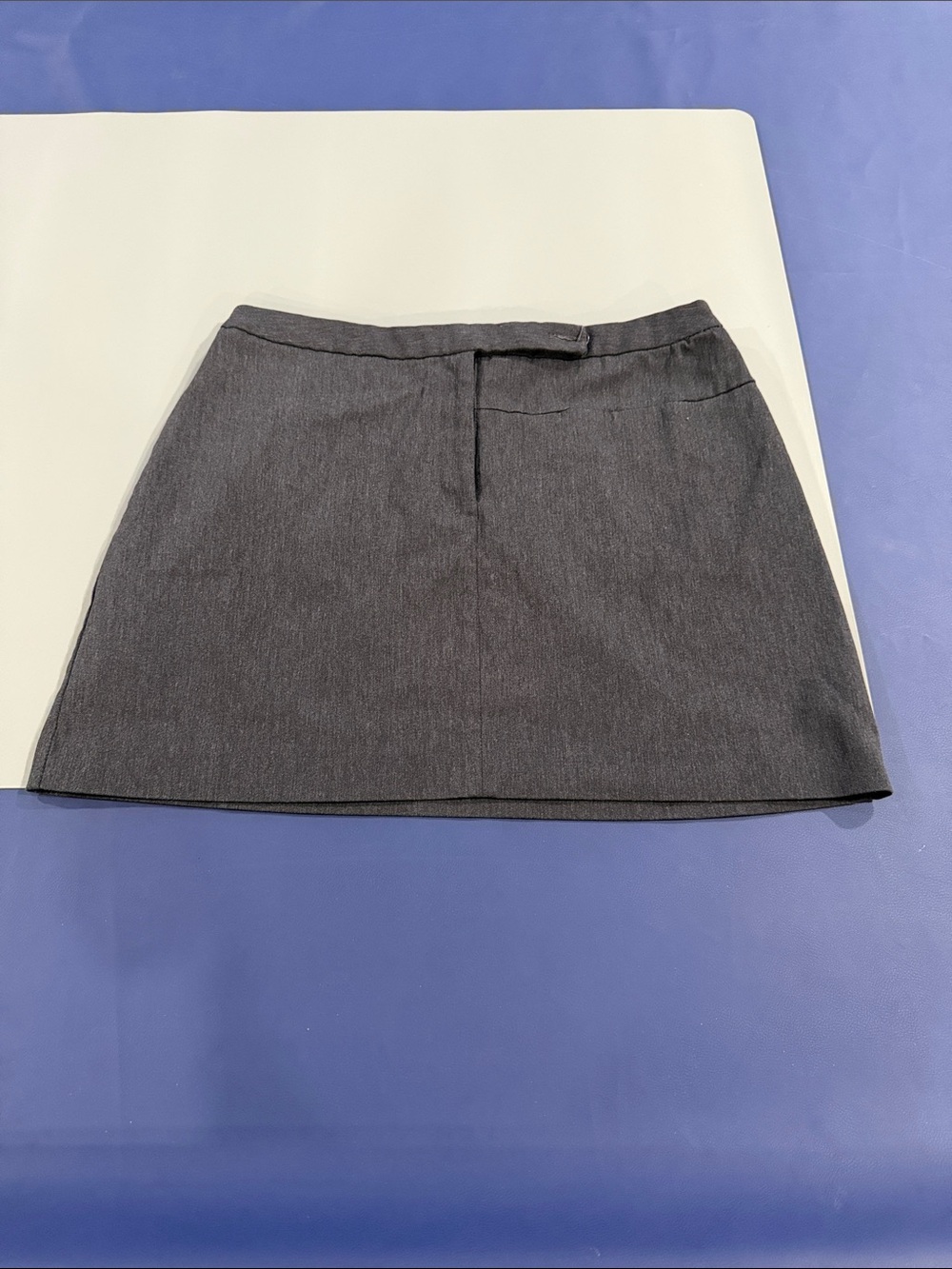 Express Gray Mini Skirt with Clean Waistband
